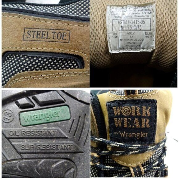 Work Gear by Wrangler Steel Toe Boots Size 13M main image 7